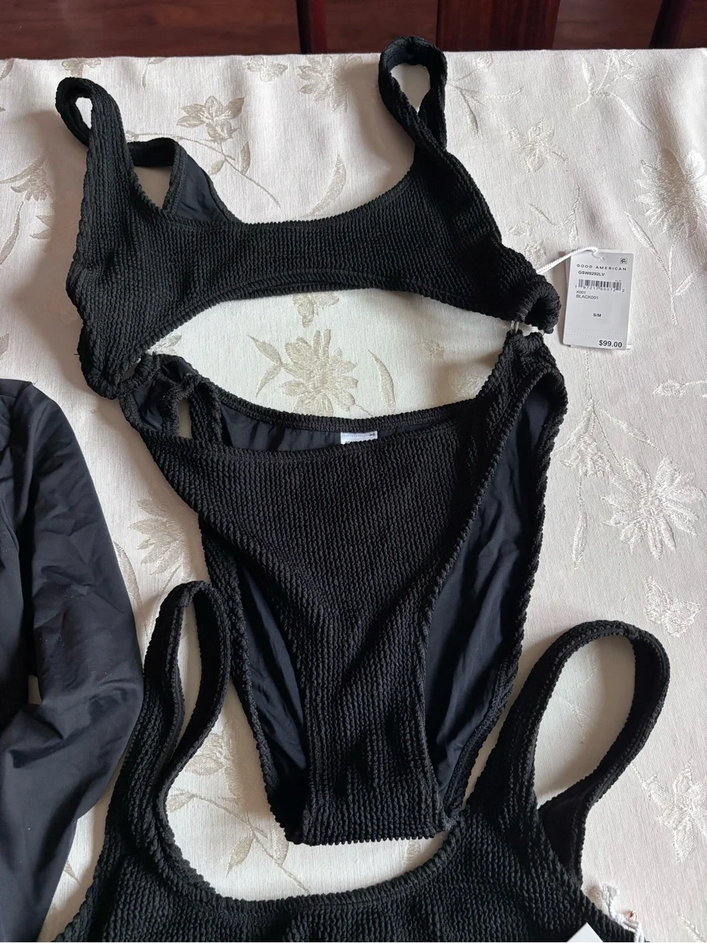 $311 Bundle 5 Pieces NWT Good American Bathing Suit Small/Medium Monokini Bikini